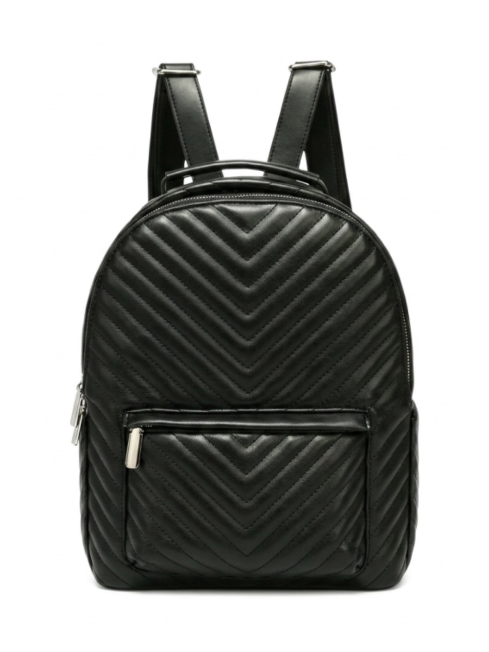 NWT Daisy Rose Quilted Multi Function Backpack Bag - Black - Vegan Leather